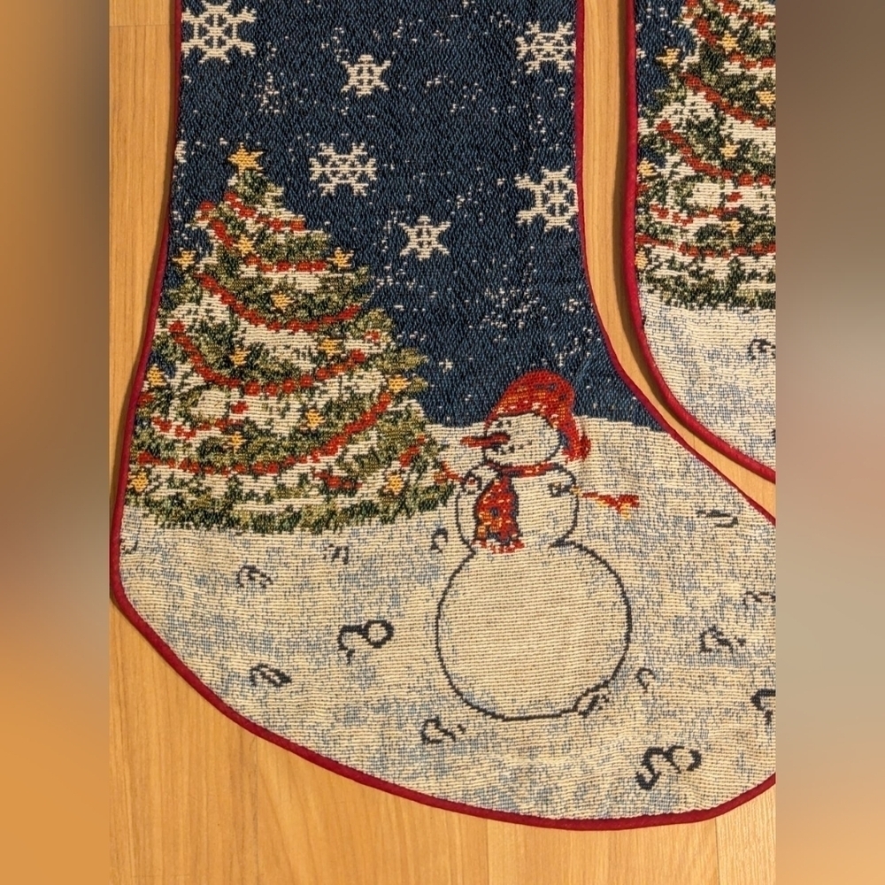 Tapestry matching stockings by Old Time Pottery - Picture 3 of 6